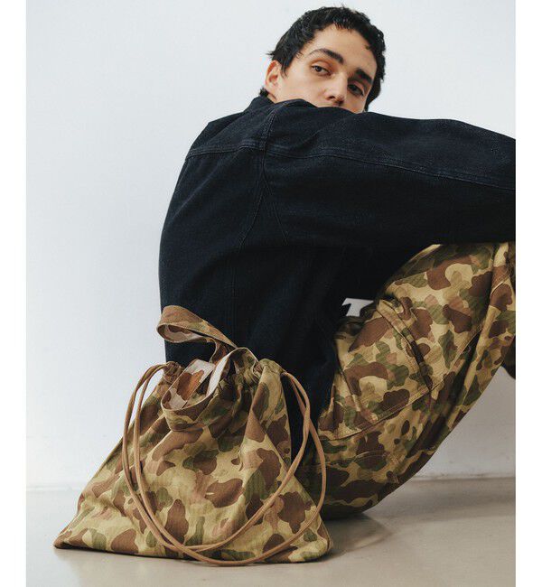 ADAM ET ROPE'「ハンターカモ リバーシブル  ワイドパンツ / セットアップ対応」|チノ|