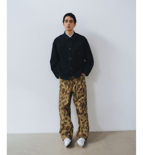 ADAM ET ROPE'「ハンターカモ リバーシブル  ワイドパンツ / セットアップ対応」|チノ|