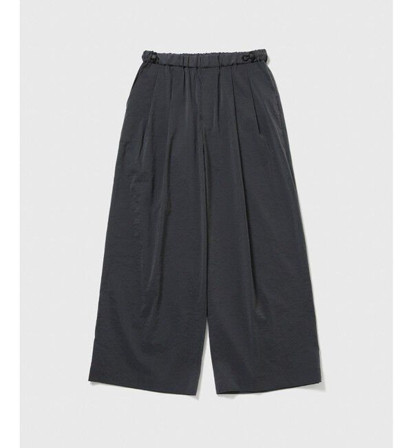 ADAM ET ROPE'「ストレッチナイロン ボリューム イージー ワイドパンツ / 接触冷感 / セットアップ対応」|チノ|