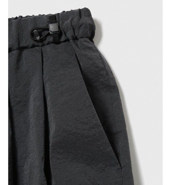 ADAM ET ROPE'「ストレッチナイロン ボリューム イージー ワイドパンツ / 接触冷感 / セットアップ対応」|チノ|