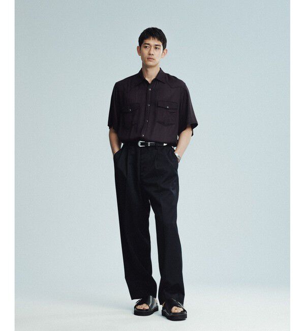 ADAM ET ROPE'「ウエスタン ショートスリーブシャツ」|シャツ・ブラウス|