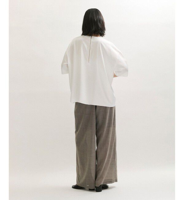 ADAM ET ROPE'「【サステナブル】サテンTブラウス」|シャツ・ブラウス|