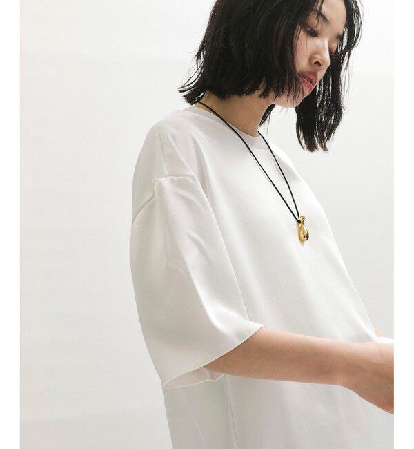 ADAM ET ROPE'「【サステナブル】サテンTブラウス」|シャツ・ブラウス|