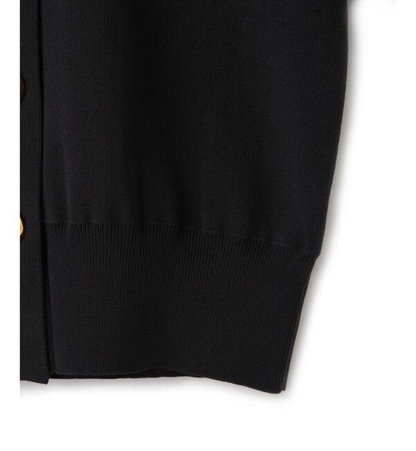 ADAM ET ROPE'「【サステナブル】カラー付きハーフスリーブカーディガン」|カーディガン|