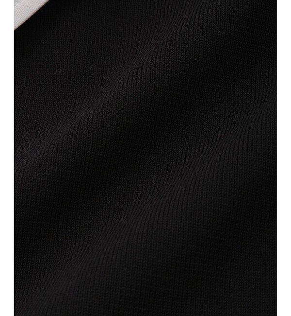 ADAM ET ROPE'「【サステナブル】カラー付きハーフスリーブカーディガン」|カーディガン|