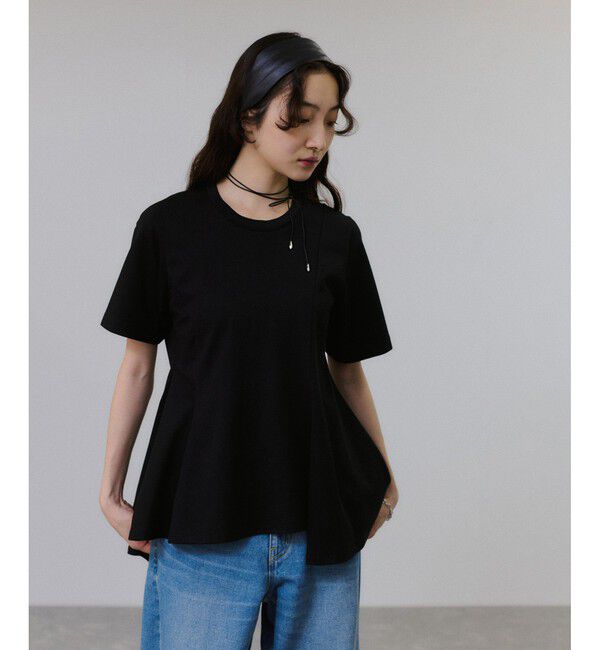 ADAM ET ROPE'「【サステナブル】アシメフレアプルオーバー」|Tシャツ・カットソー|