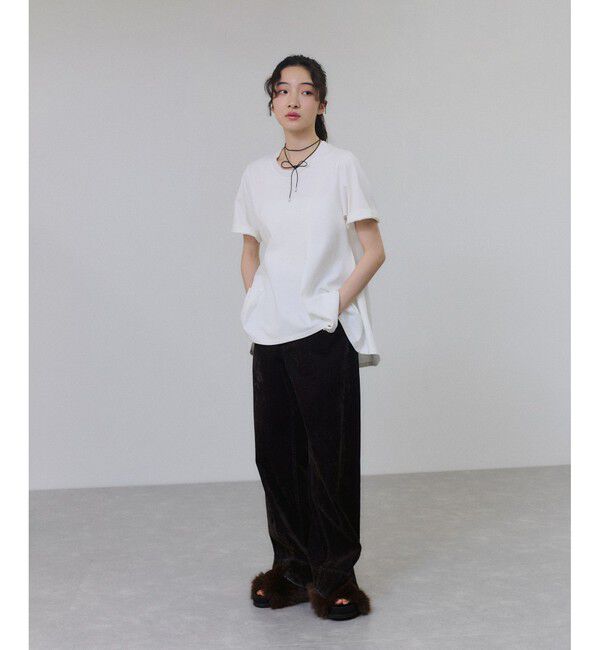 ADAM ET ROPE'「【サステナブル】アシメフレアプルオーバー」|Tシャツ・カットソー|