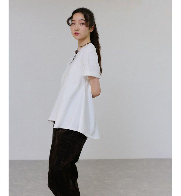 ADAM ET ROPE'「【サステナブル】アシメフレアプルオーバー」|Tシャツ・カットソー|