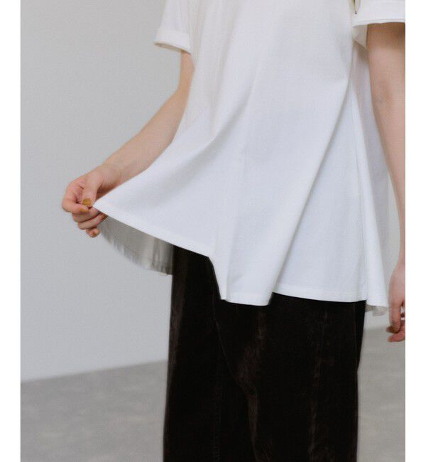 ADAM ET ROPE'「【サステナブル】アシメフレアプルオーバー」|Tシャツ・カットソー|