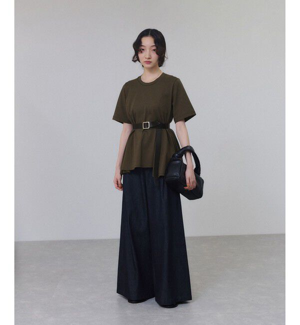 ADAM ET ROPE'「【サステナブル】アシメフレアプルオーバー」|Tシャツ・カットソー|