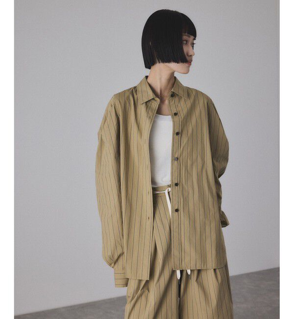 ADAM ET ROPE'「タックスリーブシャツ」|シャツ・ブラウス|