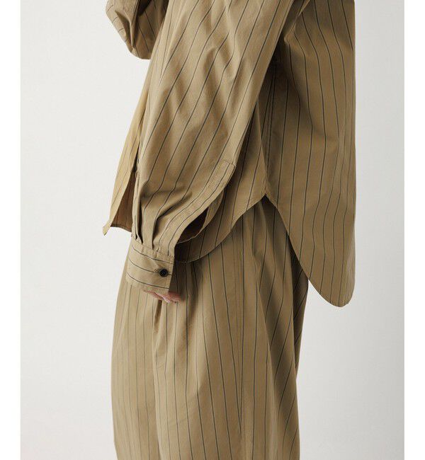 ADAM ET ROPE'「タックスリーブシャツ」|シャツ・ブラウス|