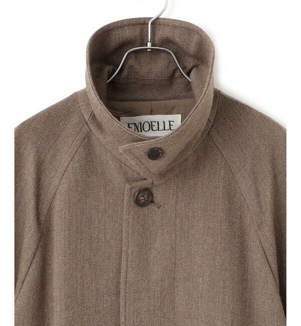 ADAM ET ROPE'「【EMOELLE】ハイカラーオーバーサイズコート」|ステンカラーコート|
