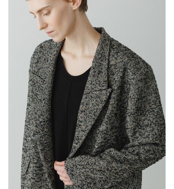 ADAM ET ROPE'「【EMOELLE】オーバーサイズシングルジャケット」|テーラードジャケット|