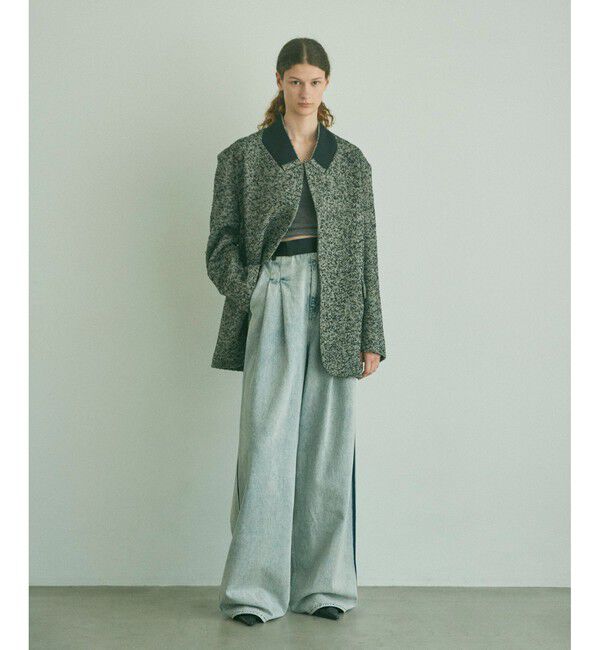 ADAM ET ROPE'「【EMOELLE】オーバーサイズシングルジャケット」|テーラードジャケット|