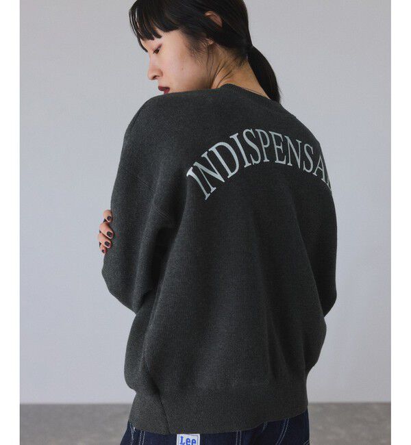 ADAM ET ROPE'「【サステナブル】2WAYスウェットニットカーディガン」|カーディガン|