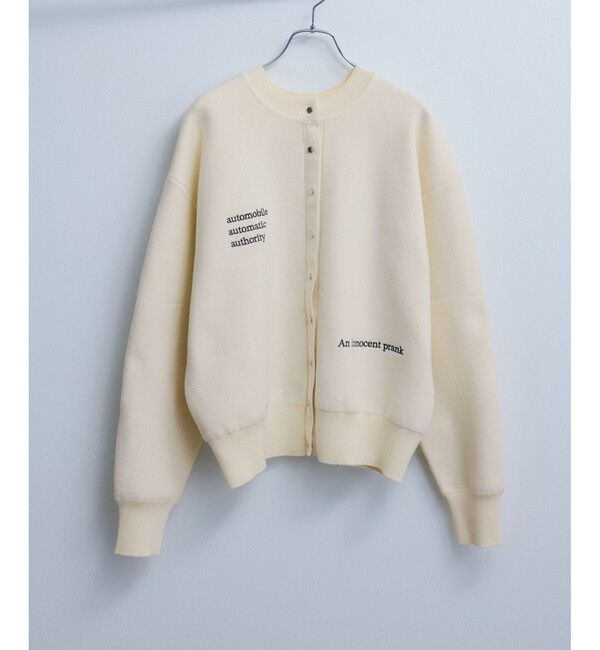 ADAM ET ROPE'「【サステナブル】2WAYスウェットニットカーディガン」|カーディガン|