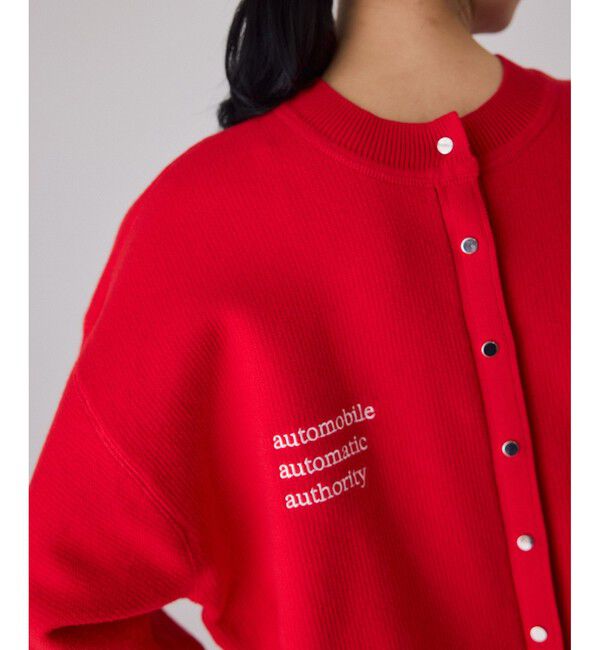 ADAM ET ROPE'「【サステナブル】2WAYスウェットニットカーディガン」|カーディガン|