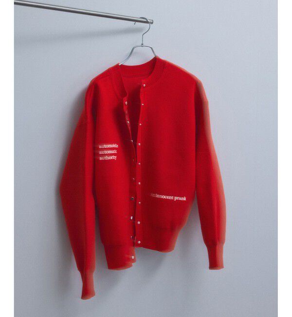 ADAM ET ROPE'「【サステナブル】2WAYスウェットニットカーディガン」|カーディガン|