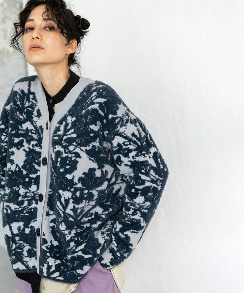  「2WAYジャガードニットカーディガン」|ニット・セーター|