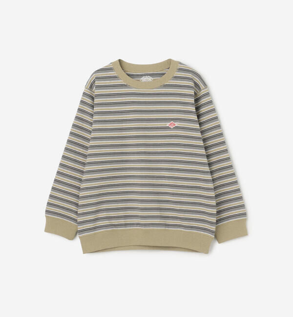 DANTON「DANTON | キッズ 長袖スウェットTシャツ STRIPE」|Tシャツ・カットソー|BEIGE系1