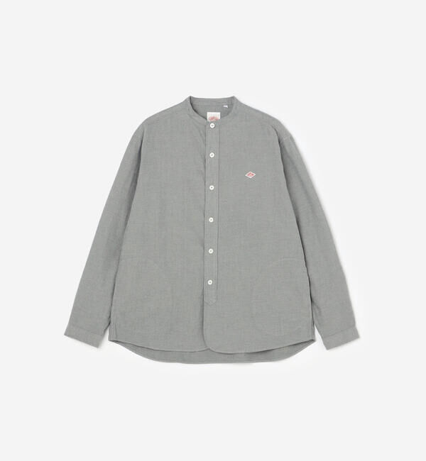 DANTON「DANTON | コットンフランネル バンドカラーシャツ MEN」|シャツ・ブラウス|