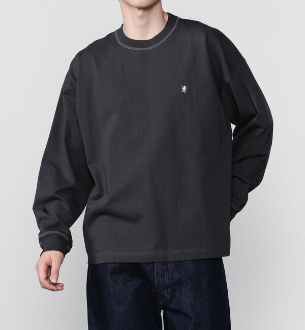 GYMPHLEX「Gymphlex | ヘビーウェイトジャージー 長袖ビッグTシャツ MEN」|Tシャツ・カットソー|DKGREY