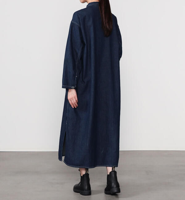  「orSlow | デニム プルオーバーシャツワンピース WOMEN」|ワンピース|