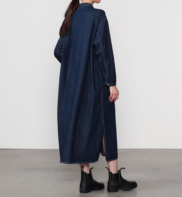  「orSlow | デニム プルオーバーシャツワンピース WOMEN」|ワンピース|