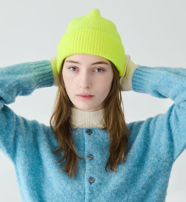  「MACKIE | ウール リブニットビーニー UNISEX」|ニット帽|