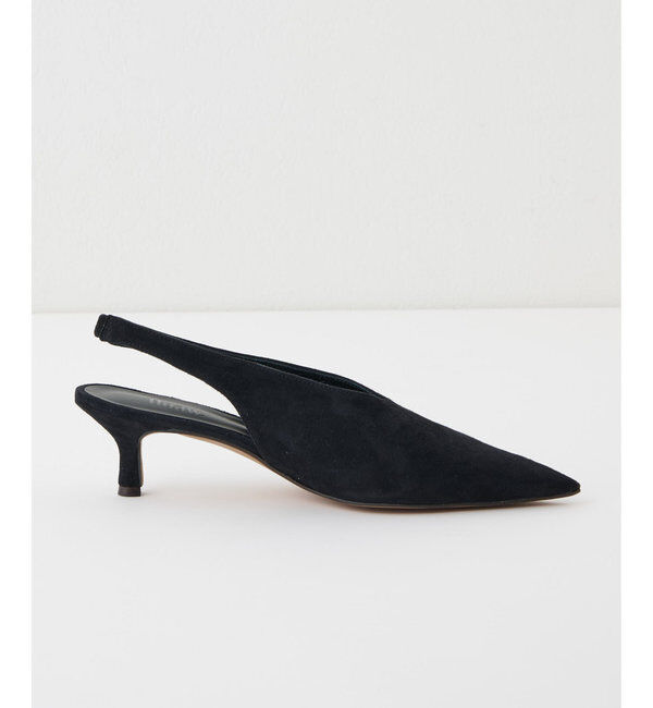 Hoaw.「【Hoaw.】スリングバッグスエードパンプス」|パンプス|