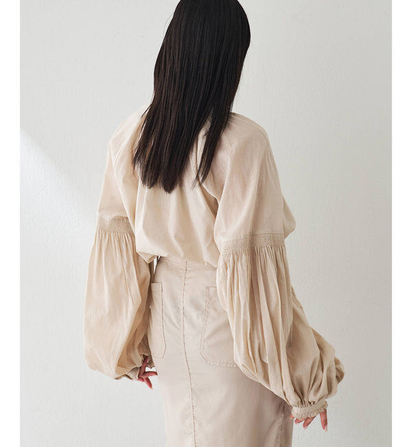 「ローンギャザーブラウス」|シャツ・ブラウス|