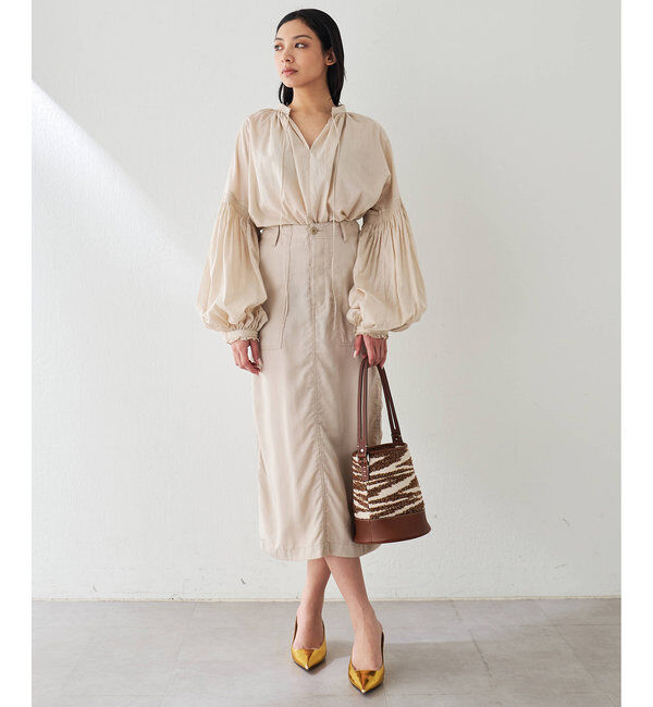  「ローンギャザーブラウス」|シャツ・ブラウス|