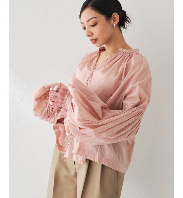 「ローンギャザーブラウス」|シャツ・ブラウス|