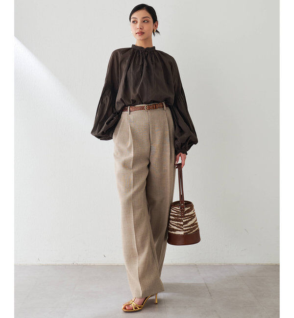  「ローンギャザーブラウス」|シャツ・ブラウス|