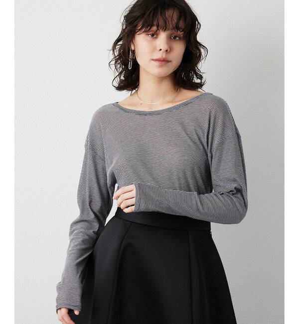  「【THE PAUSE】シアーフライスロンTEE」|Tシャツ・カットソー|