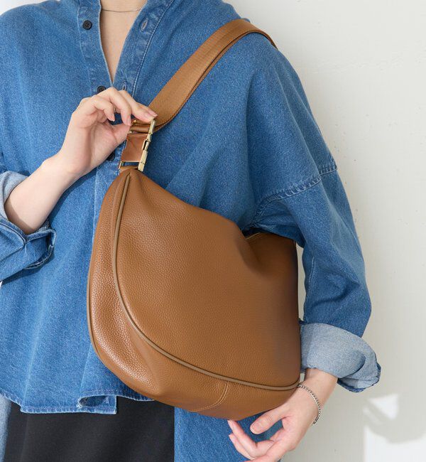  「【PAPILLONNER/パピヨネ】レザーテープショルダーバッグ」|ショルダー・メッセンジャー|