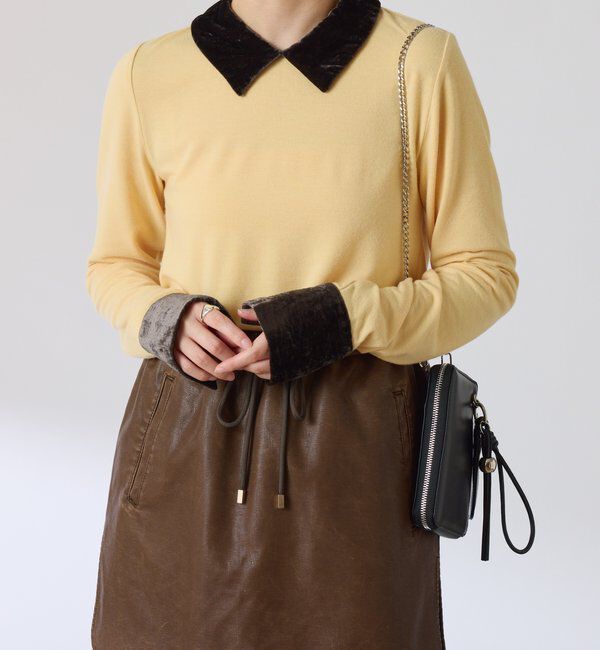  「ベロアドッキングカットソー」|Tシャツ・カットソー|