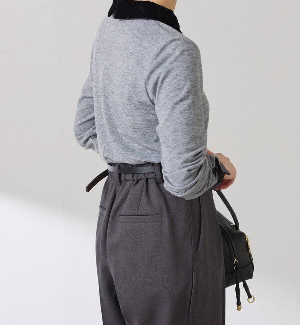  「ベロアドッキングカットソー」|Tシャツ・カットソー|