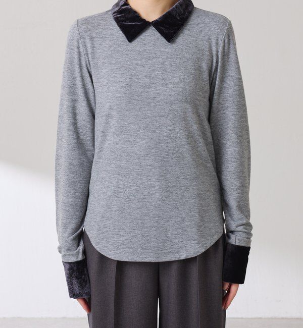  「ベロアドッキングカットソー」|Tシャツ・カットソー|