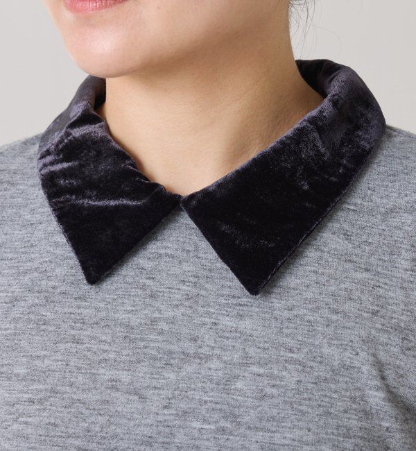  「ベロアドッキングカットソー」|Tシャツ・カットソー|