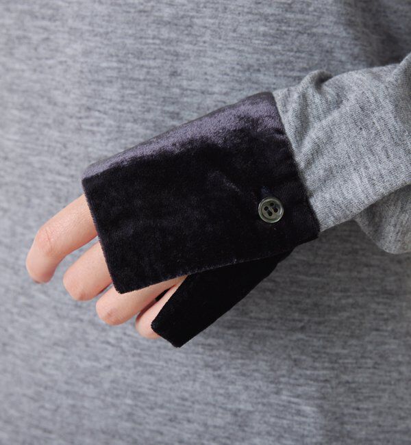  「ベロアドッキングカットソー」|Tシャツ・カットソー|