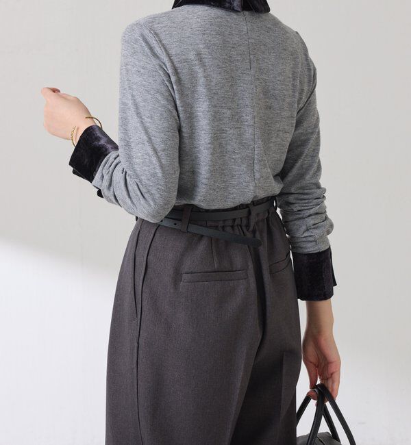  「ベロアドッキングカットソー」|Tシャツ・カットソー|