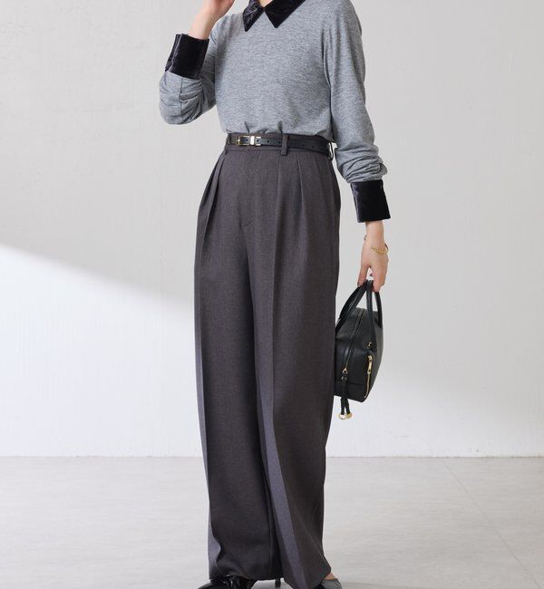  「ベロアドッキングカットソー」|Tシャツ・カットソー|