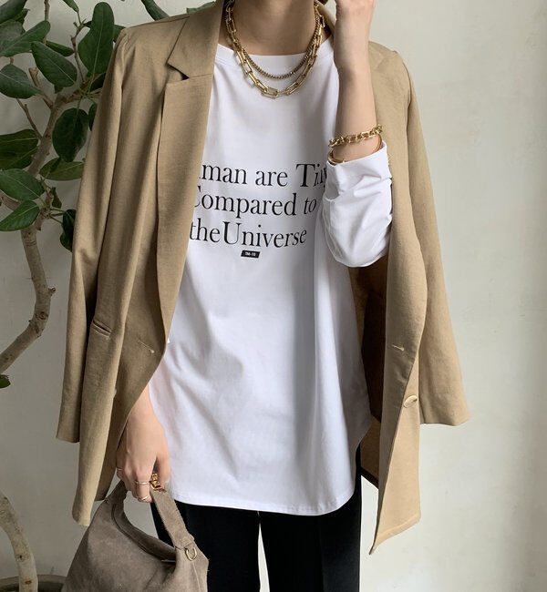  「【WEB限定】HUMAN ARE TINY ロンTEE」|Tシャツ・カットソー|