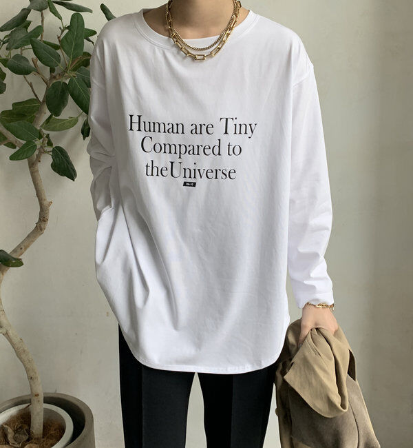  「【WEB限定】HUMAN ARE TINY ロンTEE」|Tシャツ・カットソー|