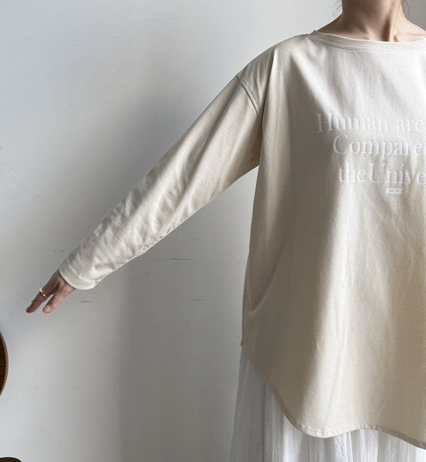  「【WEB限定】HUMAN ARE TINY ロンTEE」|Tシャツ・カットソー|