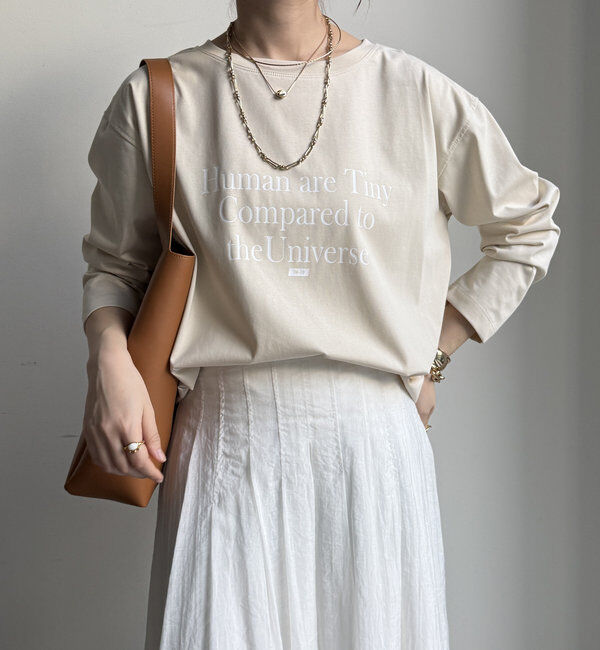  「【WEB限定】HUMAN ARE TINY ロンTEE」|Tシャツ・カットソー|