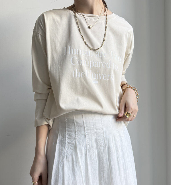  「【WEB限定】HUMAN ARE TINY ロンTEE」|Tシャツ・カットソー|