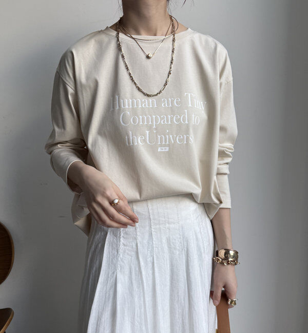  「【WEB限定】HUMAN ARE TINY ロンTEE」|Tシャツ・カットソー|